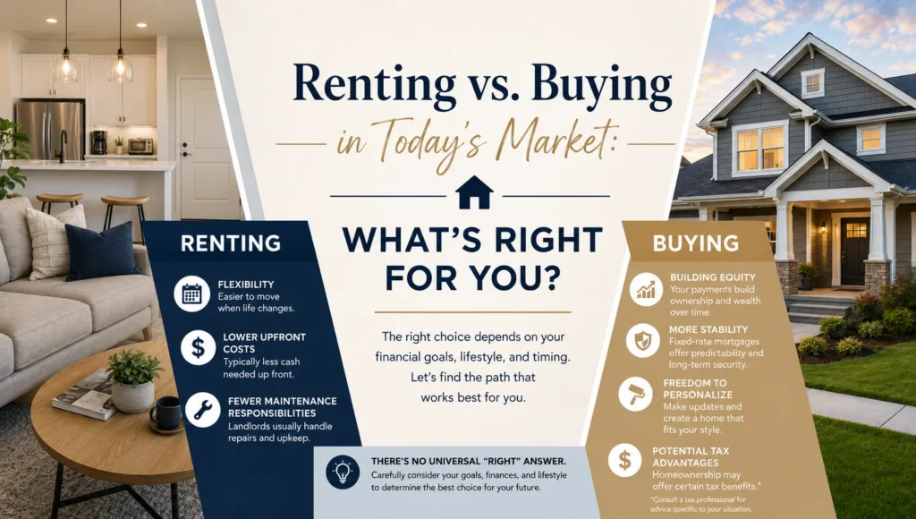 Renting vs. Buying in Today’s Market: What’s Right for You?
